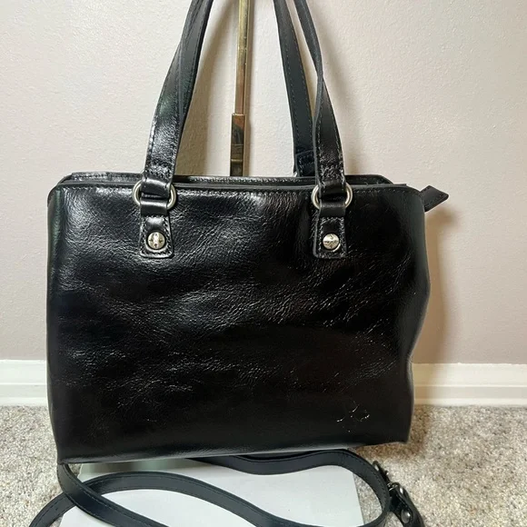 Patricia Nash Moggie Multi-compartment Leather Satchel - Picture 4 of 5